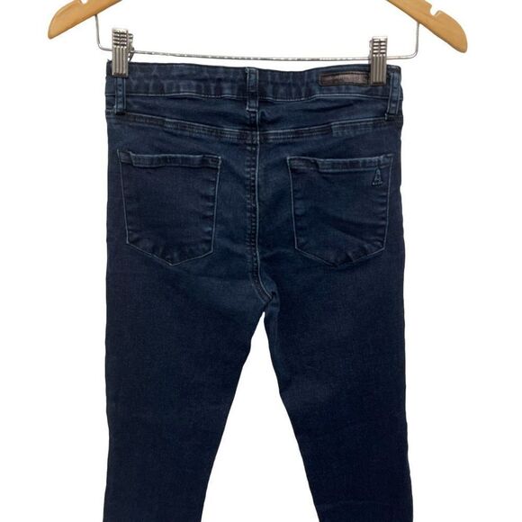 Articles of Society Lana Stretch Skinny Jeans Blue Dark Wash Denim Midrise 25 - Picture 5 of 8